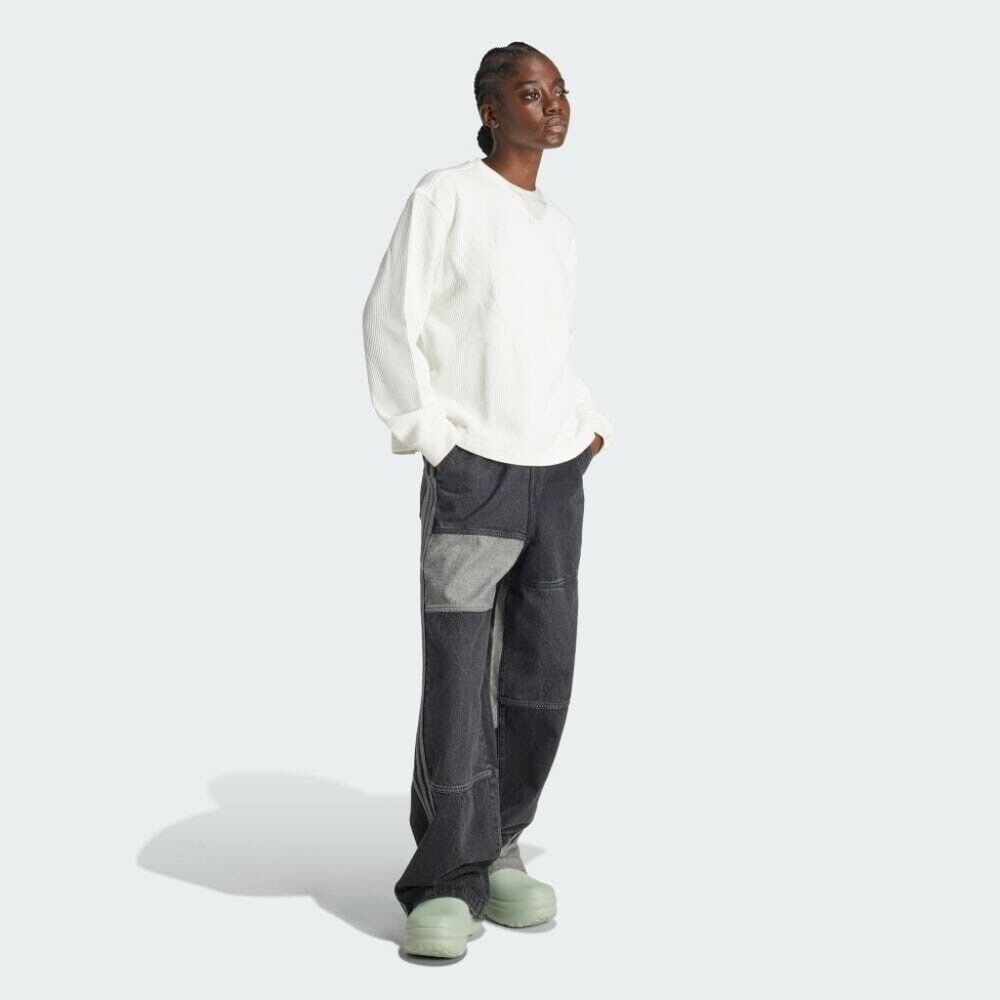 ADIDAS ORIGINALS X KSENIASCHNAIDER 3 STRIPE JEANS - Picture 2 of 6